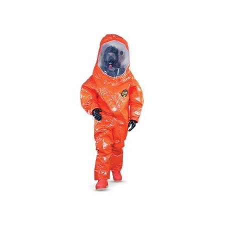 Kappler Zytron 500 Chemical Protection Suit with Anti-Fog Visor Large/X-Large Charcoal WPL922-LXL-CH